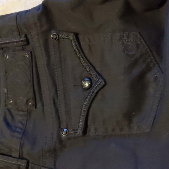 code blue black capri jeans size 12/30 - Picture 8 of 14